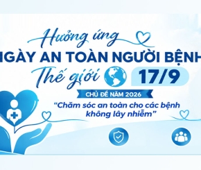 Hưởng ứng: NGÀY AN TOÀN NGƯỜI BỆNH THẾ GIỚI NĂM 17/9/2026 