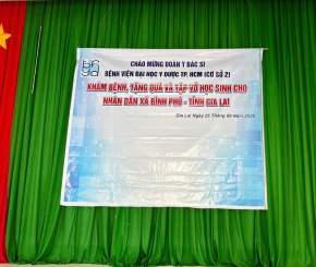 Sẻ chia yêu thương, chăm sóc sức khỏe cho người dân tại xã Bình Phú, tỉnh Gia Lai