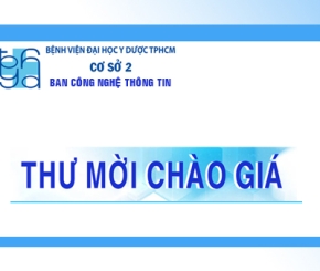 Thư mời: cung cấp báo giá thiết bị công nghệ thông tin